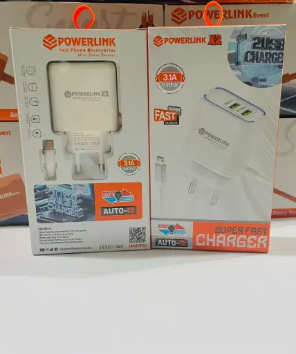POWERLINK HIGH QUALITY MOBILE CHARGER X2(V8)